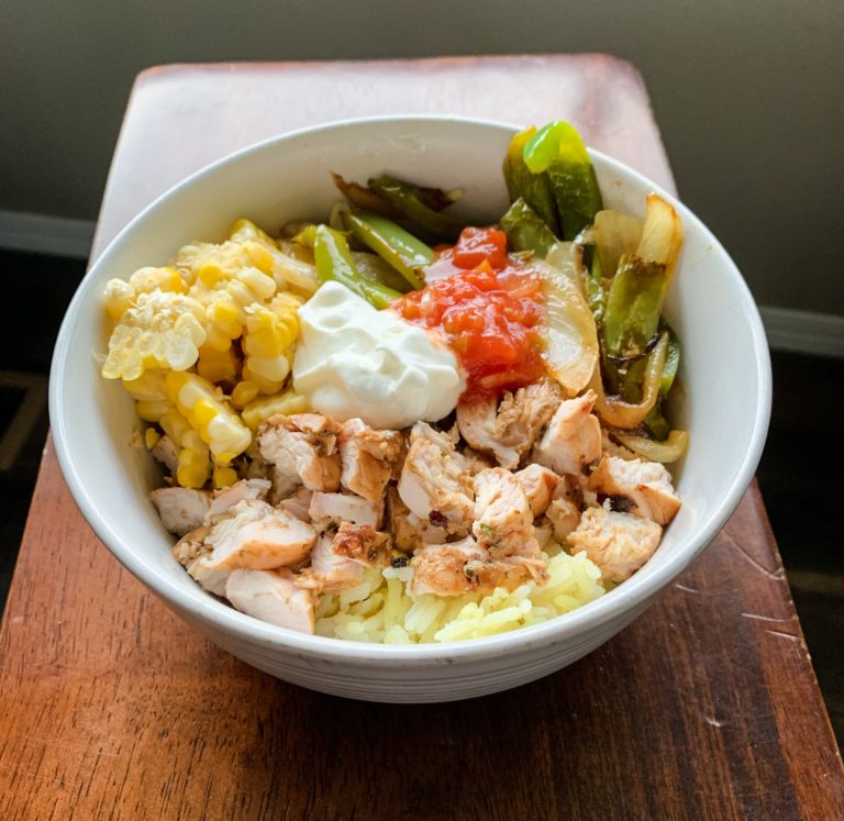 Steak Fajita Rice Bowl