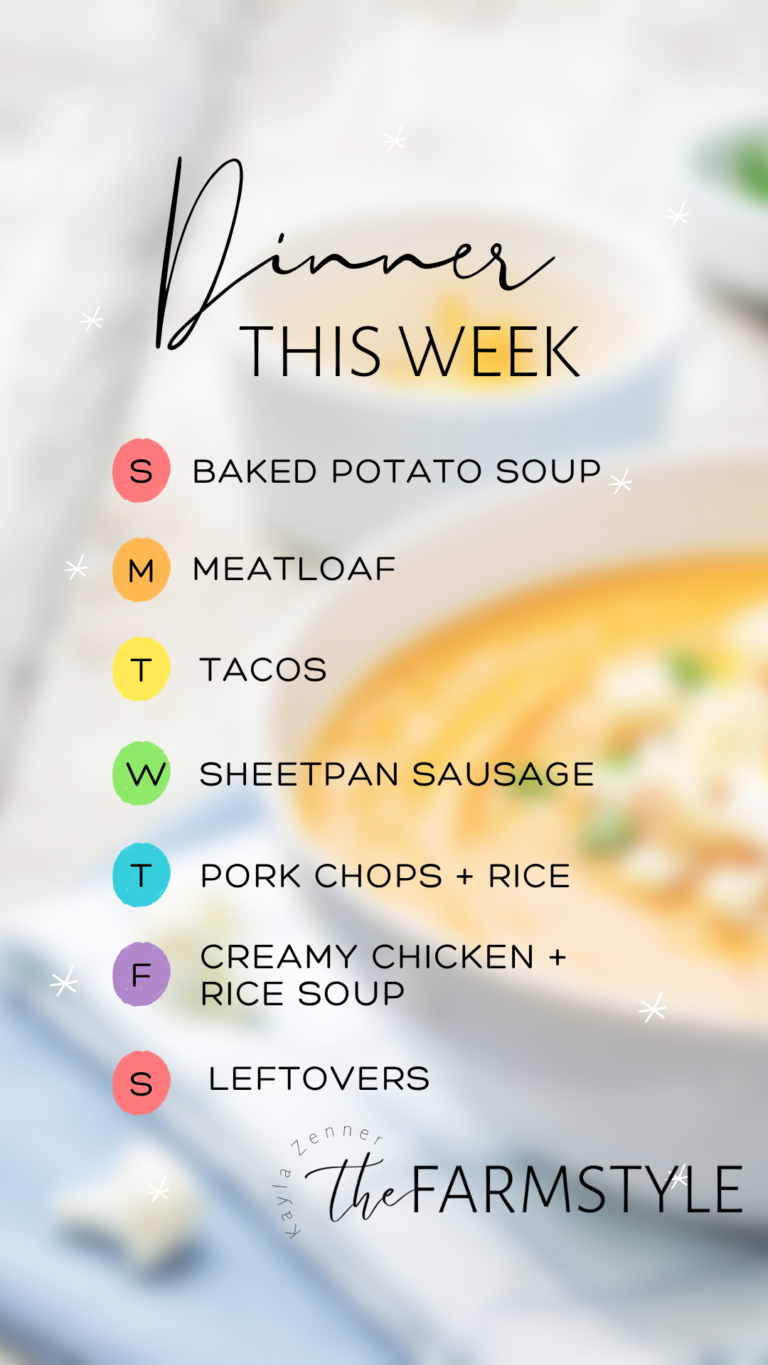 What's for Dinner: 10/31 - 11/6