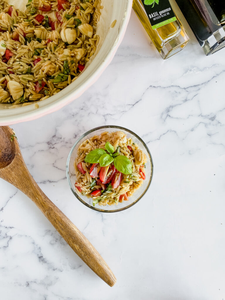 Easy Bruschetta Pasta Salad | Summer Side Dish