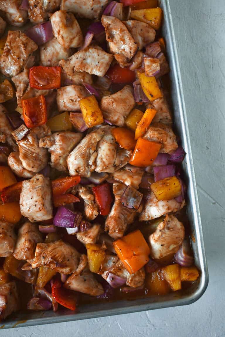 Sheet Pan Hawaiian Chicken