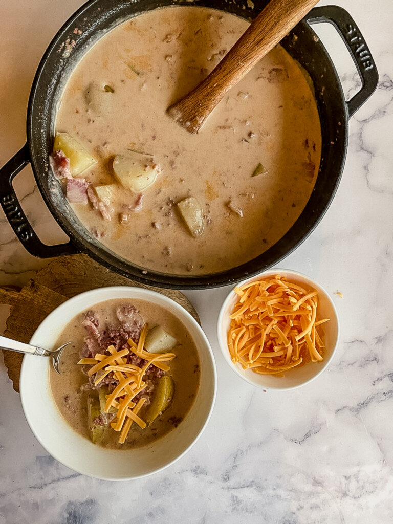 bacon cheeseburger soup