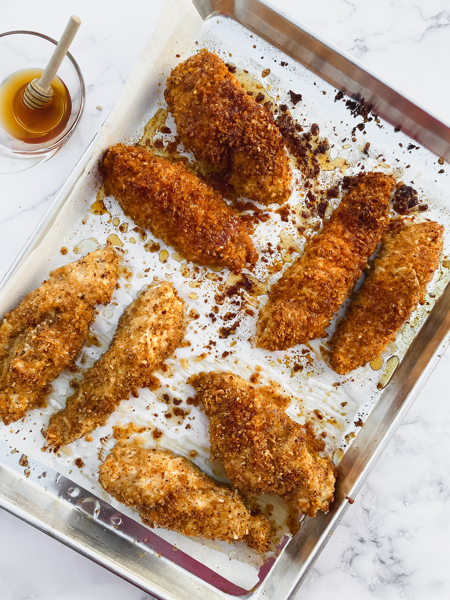 baked crispy hot honey chicken recipe two ways