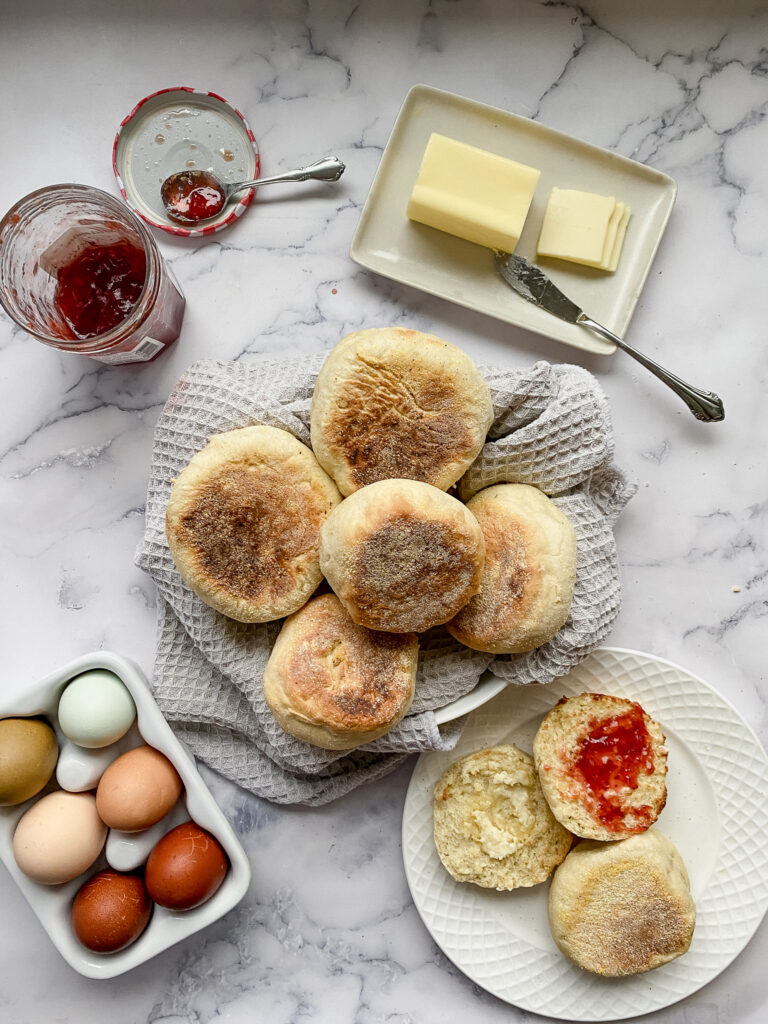 homemade english muffin recipe no knead five ingredients