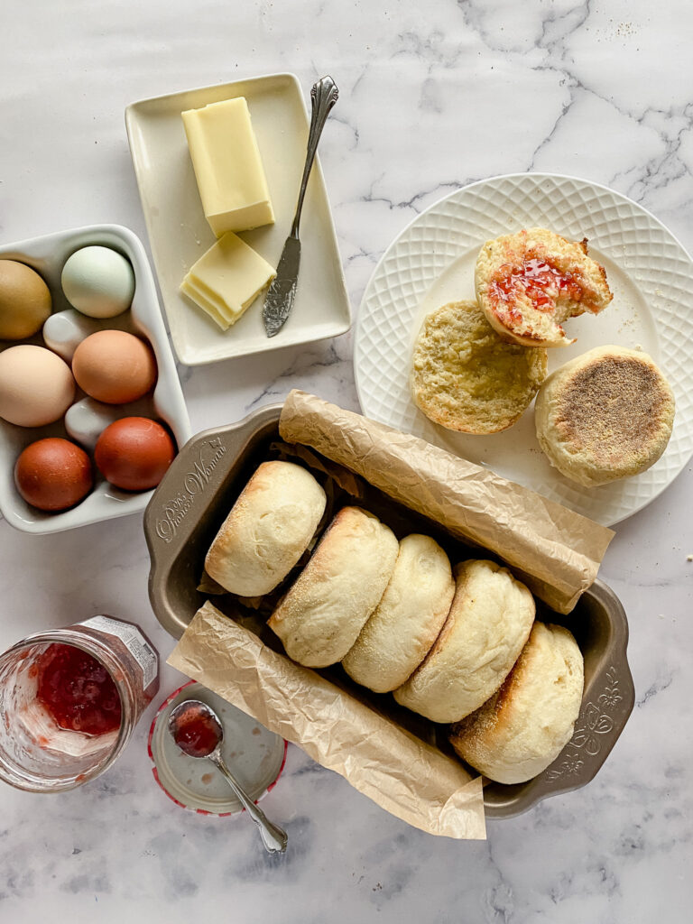 homemade english muffin recipe no knead five ingredients