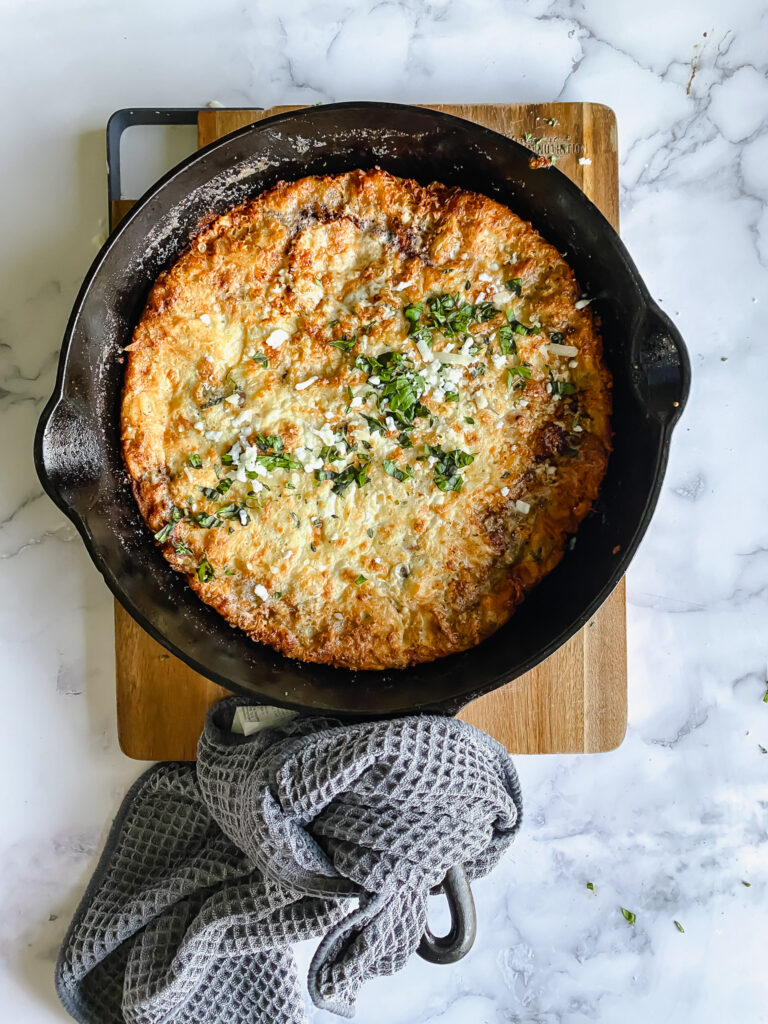 Parmesan Thyme and Bacon Frittata