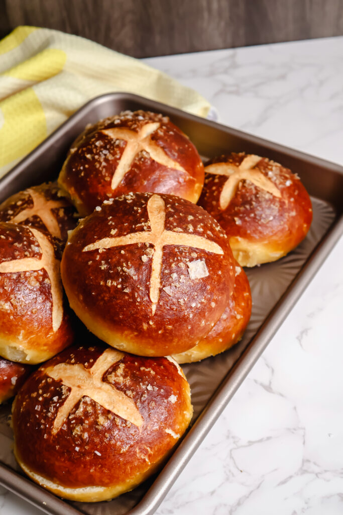 Homemade Pretzel Buns