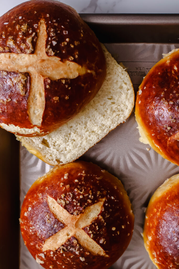 Homemade Pretzel Buns