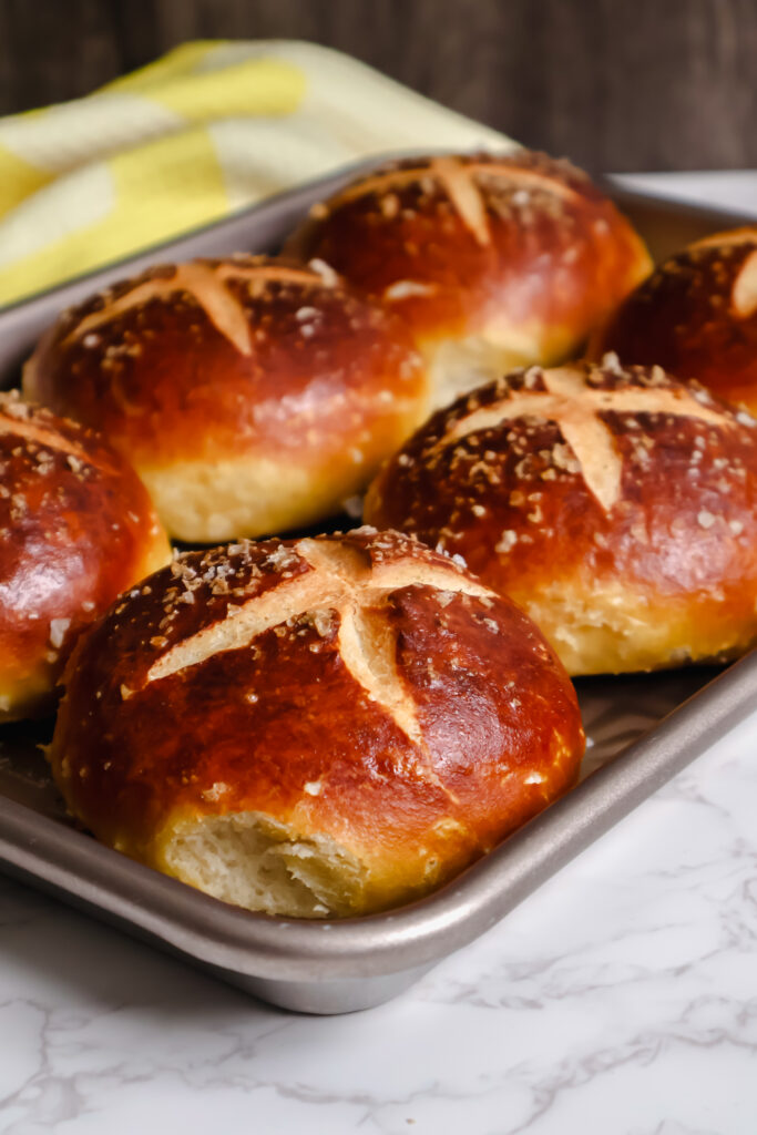 Homemade Pretzel Buns