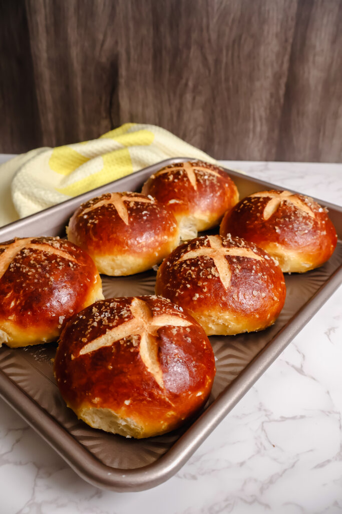 Homemade Pretzel Buns