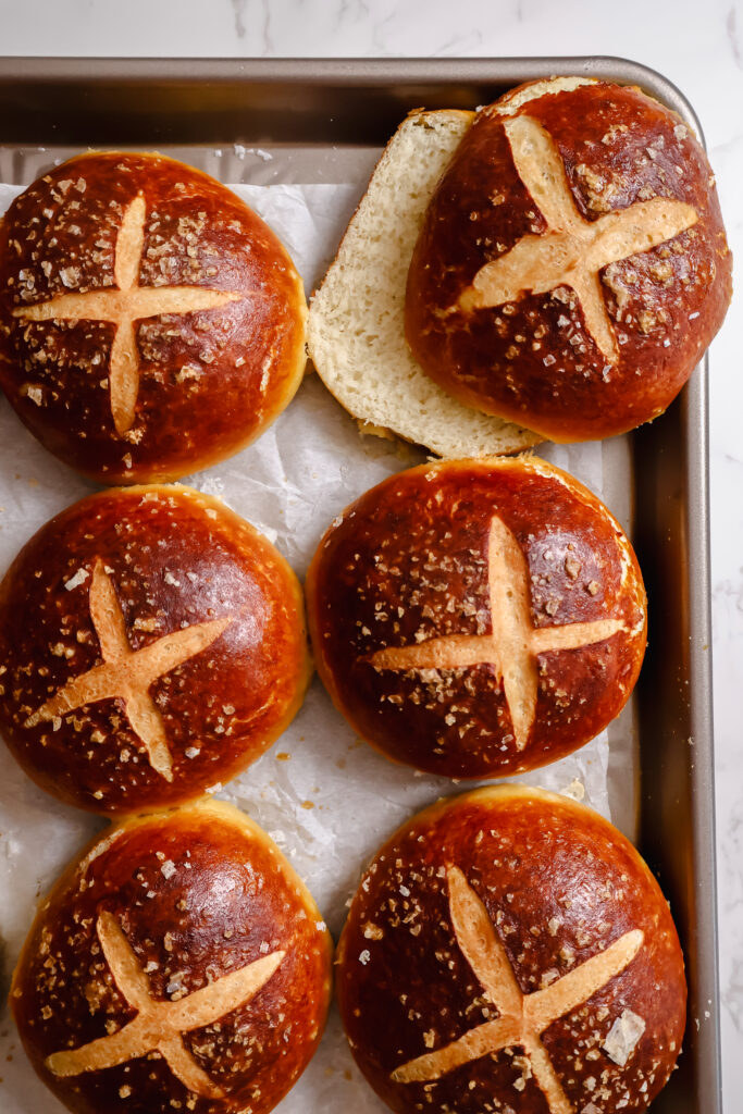 Homemade Pretzel Buns