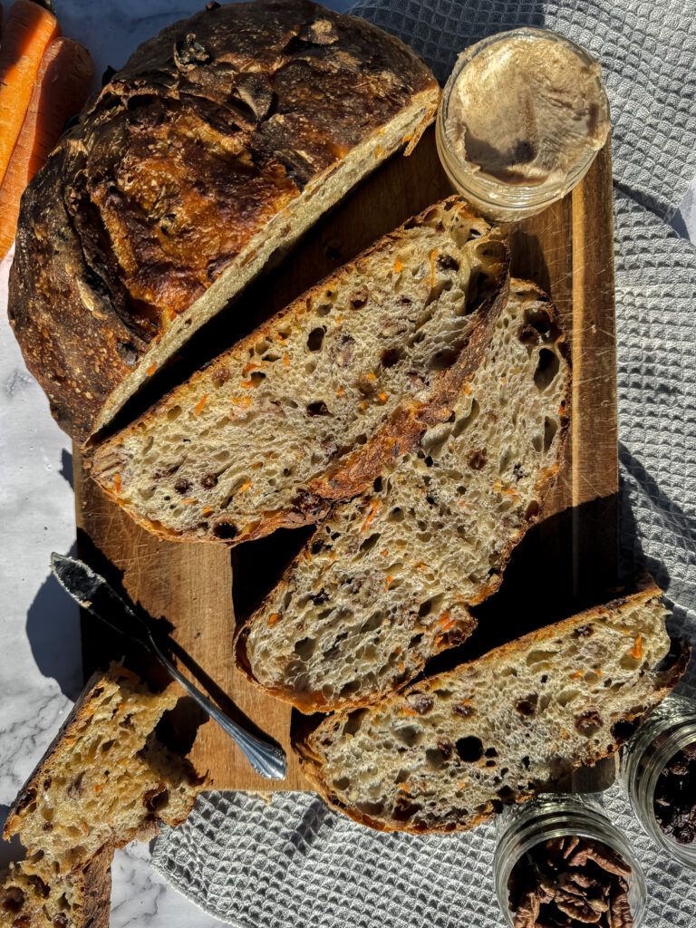 Carrot Cake Sourdough Bread