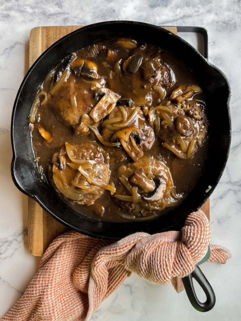 Salisbury Steak with Mushroom and Onion Gravy