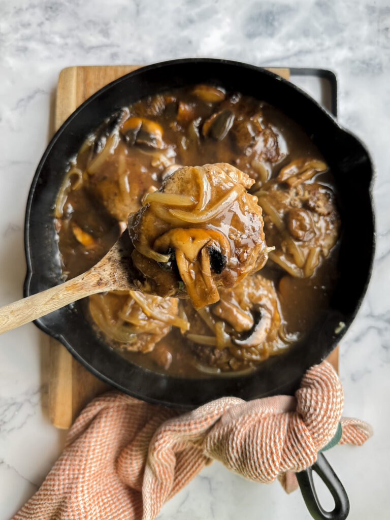 Salisbury Steak with Mushroom and Onion Gravy