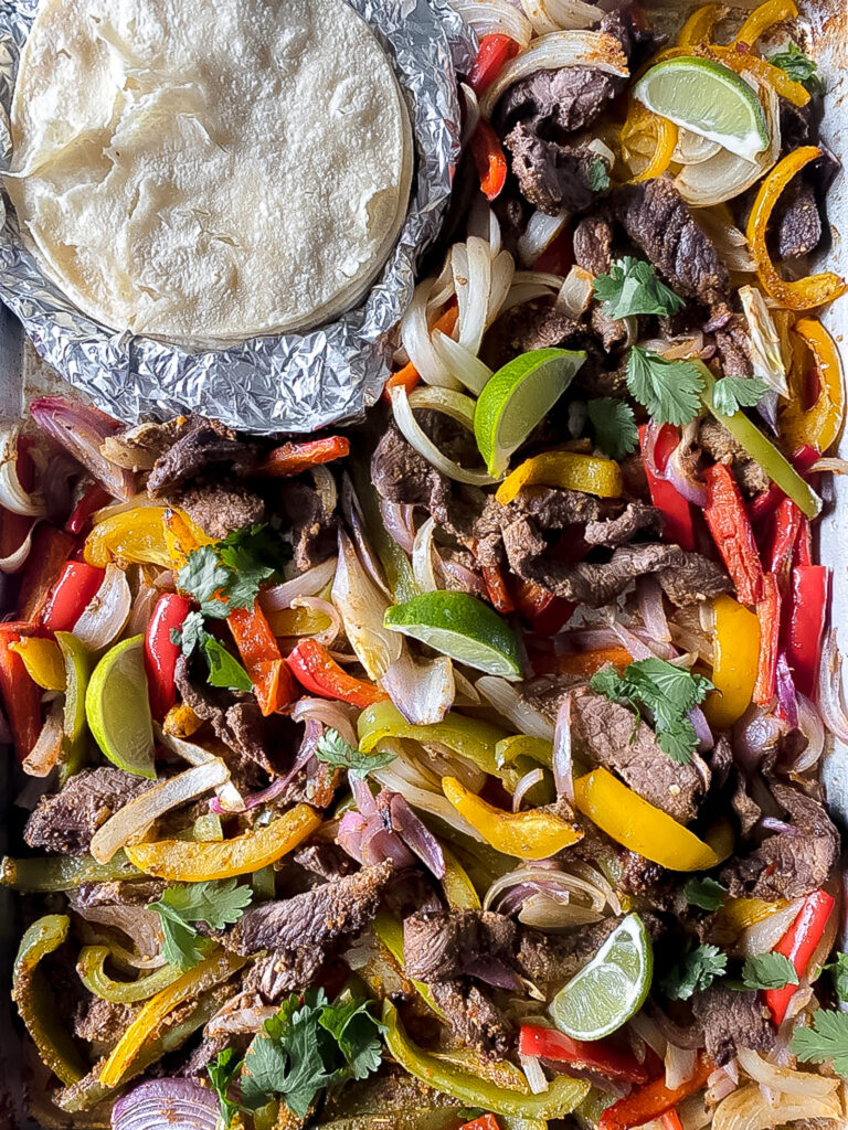 Sheet Pan Steak Fajitas