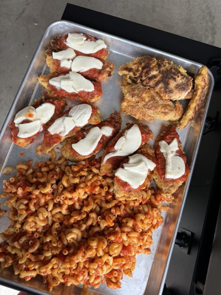 Chicken Parmesan on the Blackstone