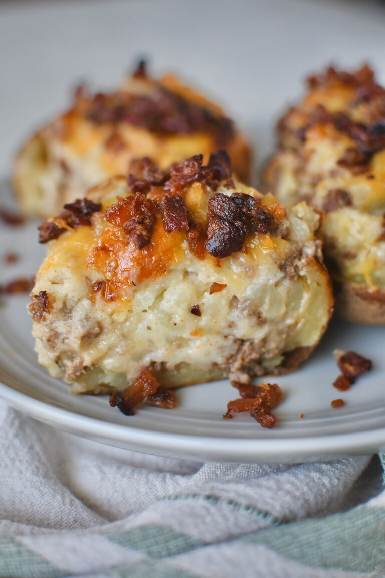 Cheeseburger Twice Baked Potatoes