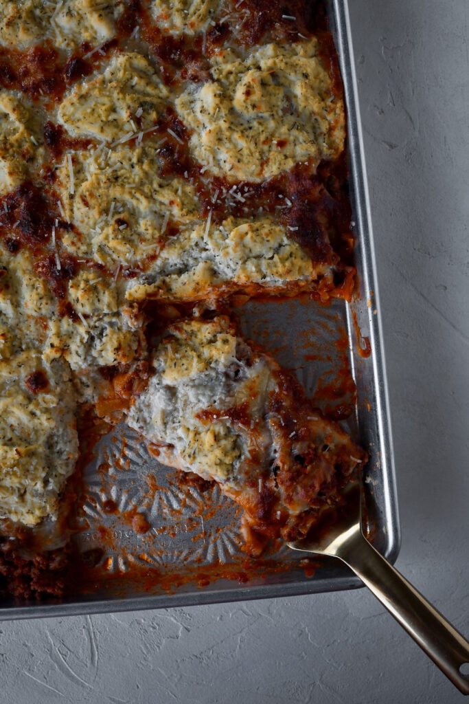 Easy Sheet Pan Lasagna