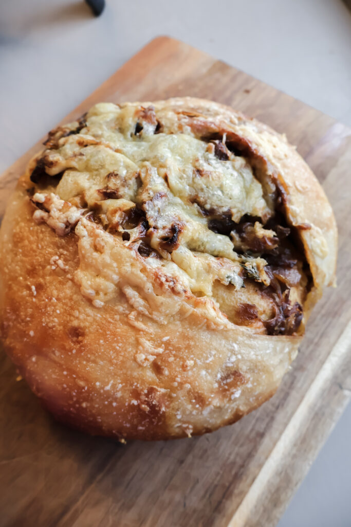 French Onion Sourdough Bread