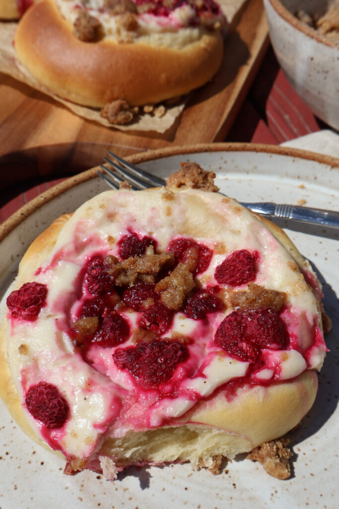 Raspberry Brioche Danishes