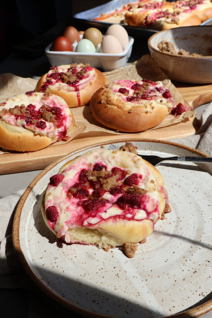 Raspberry Brioche Danishes