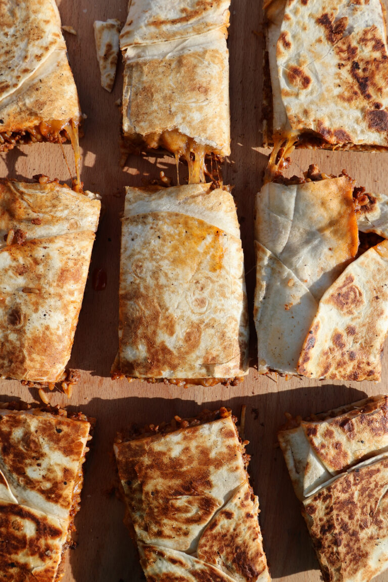 Sheet Pan Quesadilla on the Blackstone Griddle