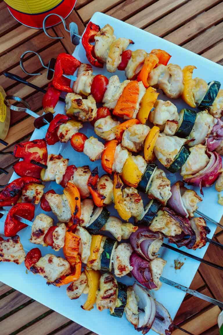 Honey Mustard Chicken Kebabs