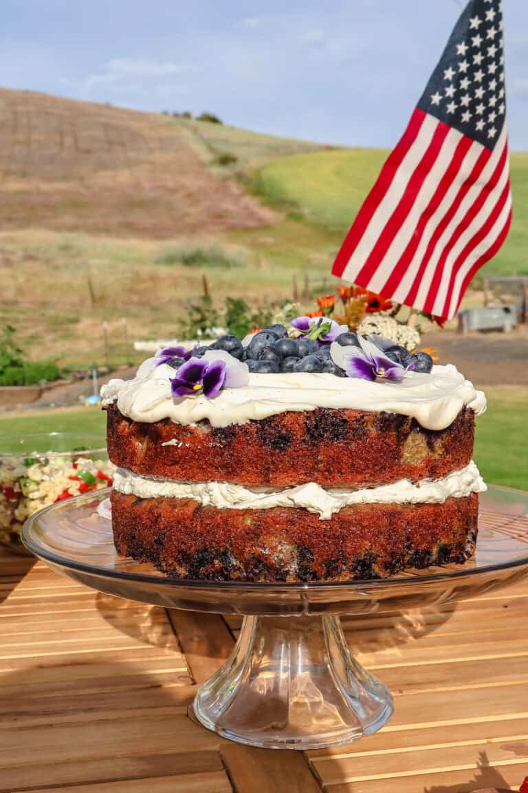Lemon Blueberry Olive Oil Cake