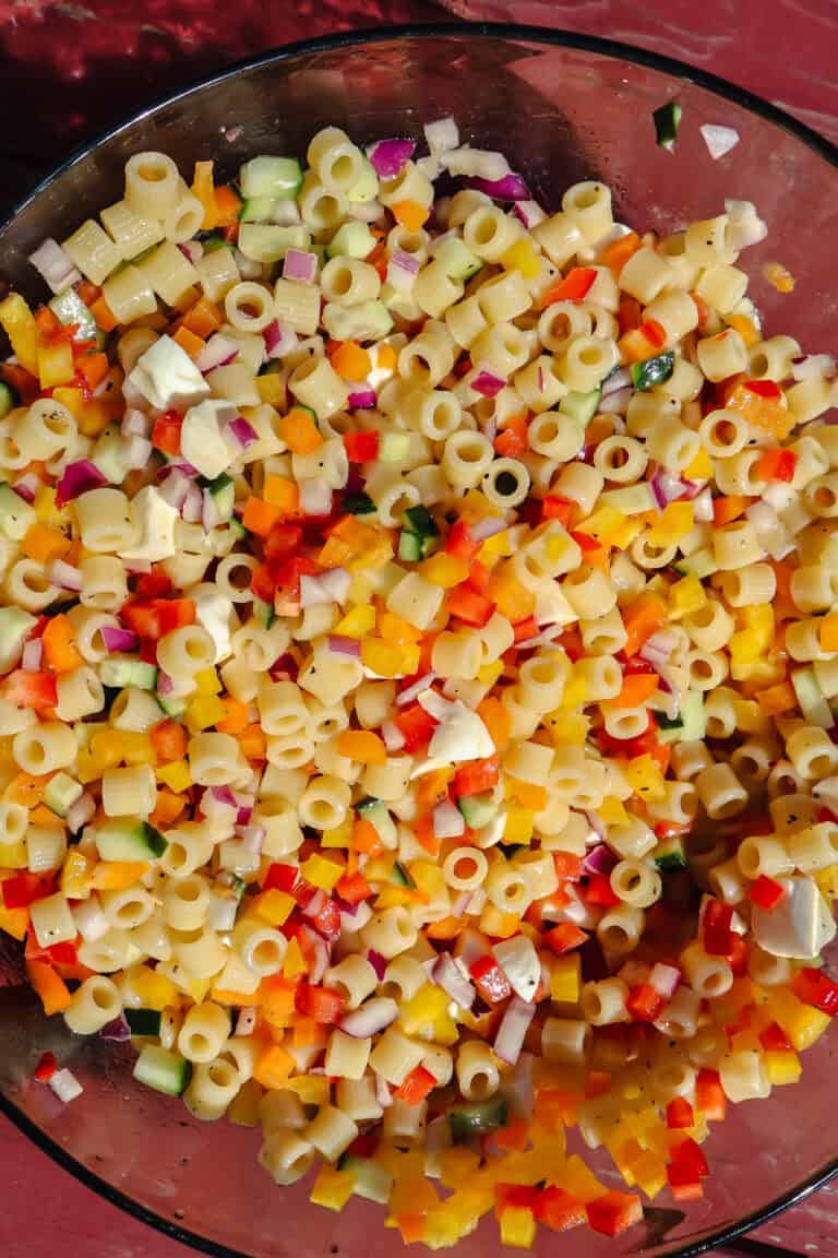 Rainbow Pasta Salad