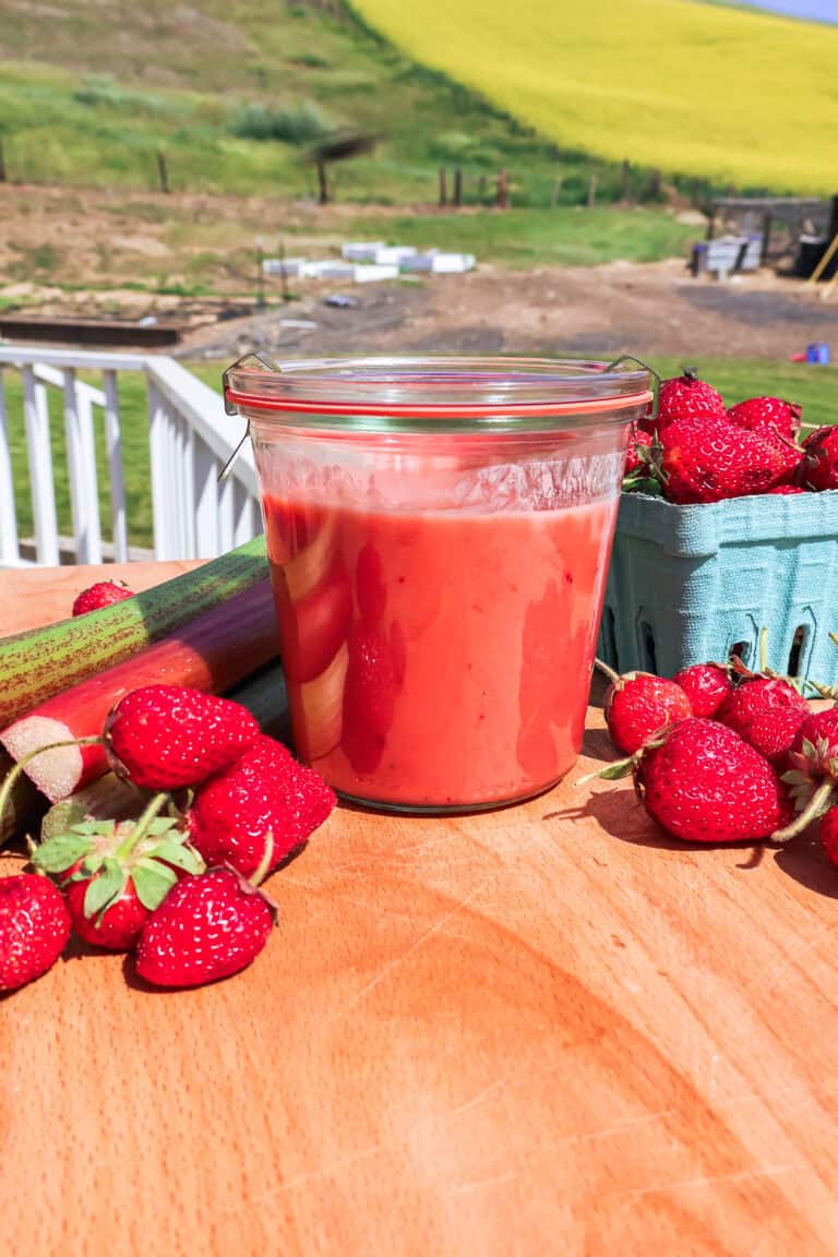 Homemade Strawberry Rhubarb Curd