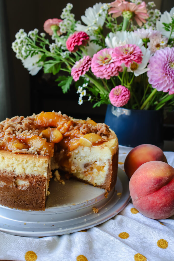 Peach Cobbler Cheesecake