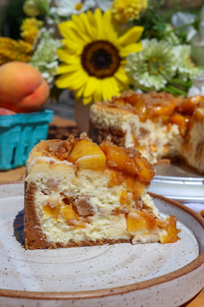 Peach Cobbler Cheesecake