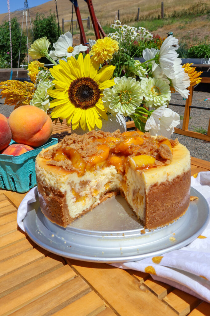 Peach Cobbler Cheesecake