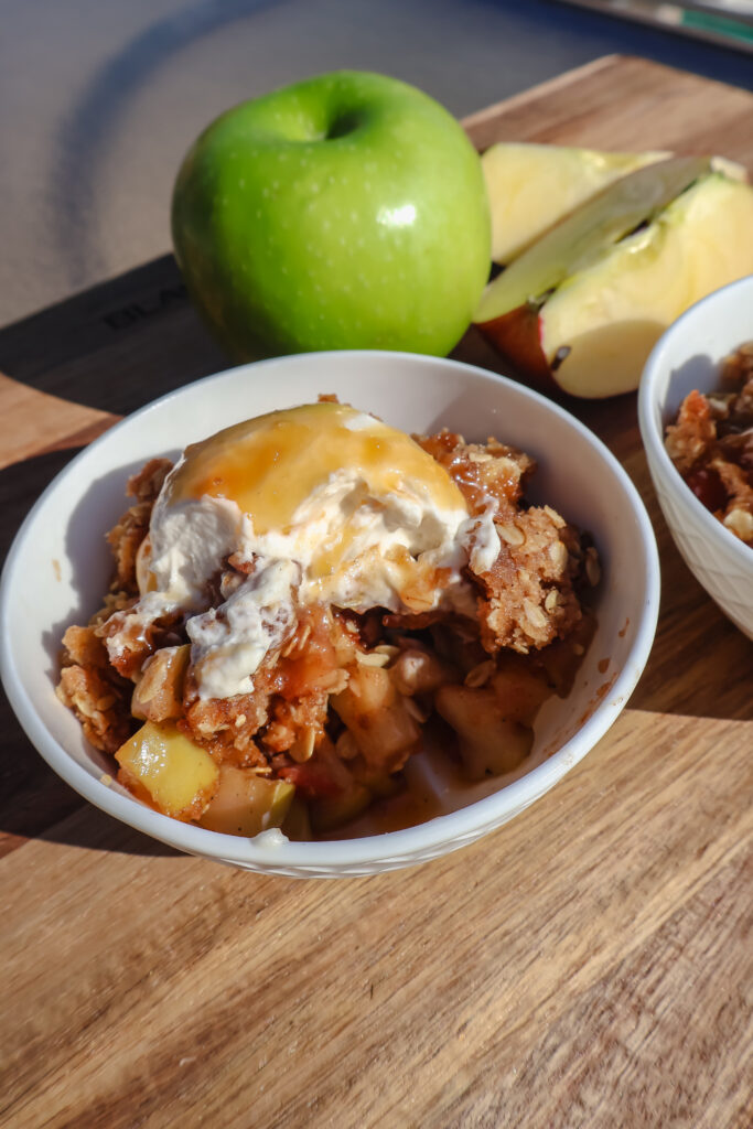 Apple Crisp on the Blackstone