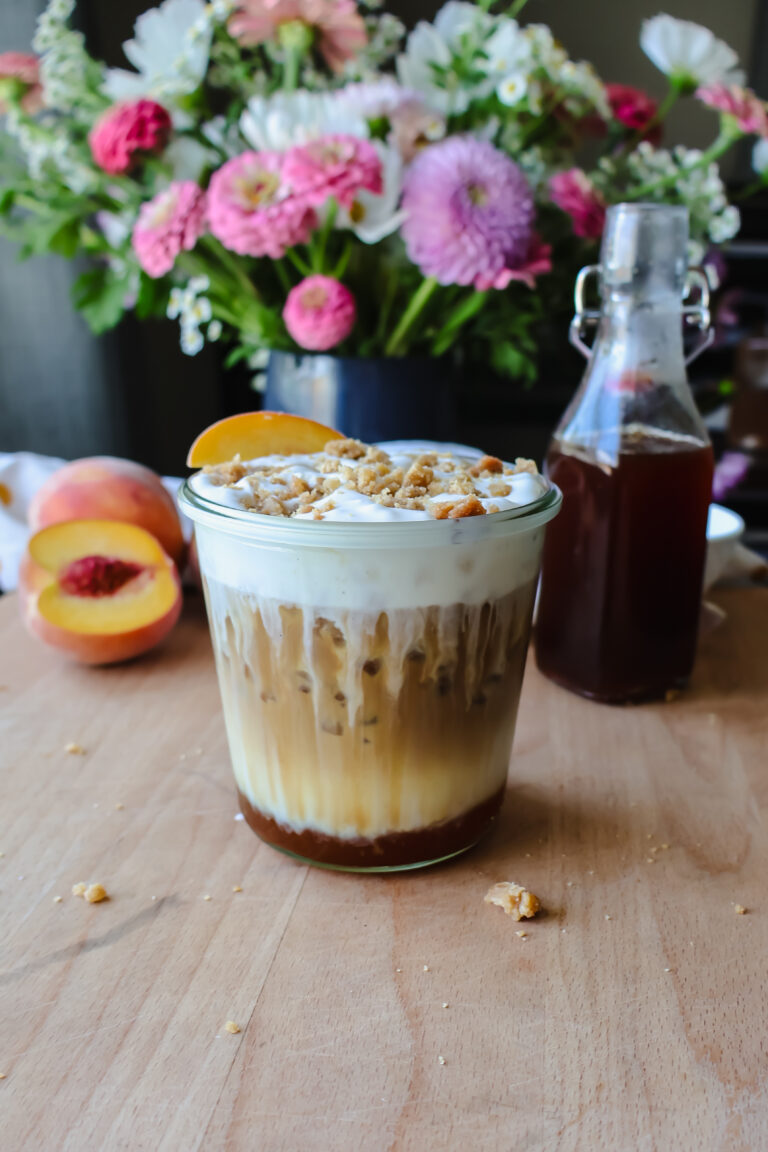 Peach Cobbler Latte