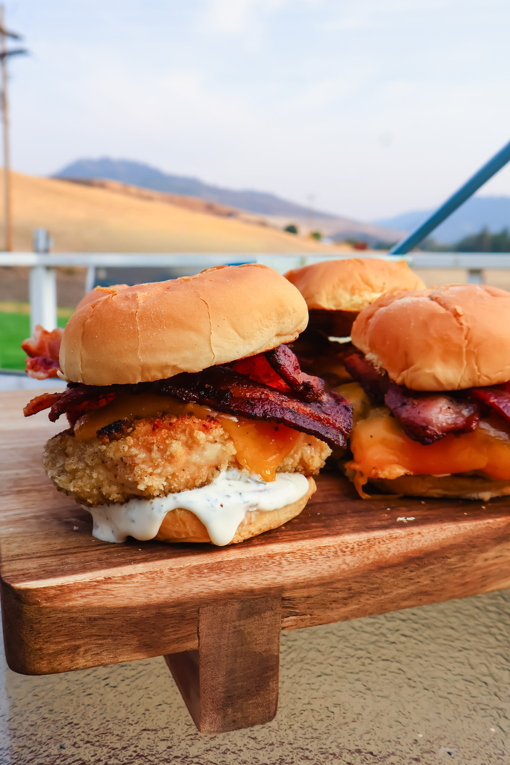 Chicken Bacon Ranch Sliders on the Blackstone Griddle - The Farmstyle
