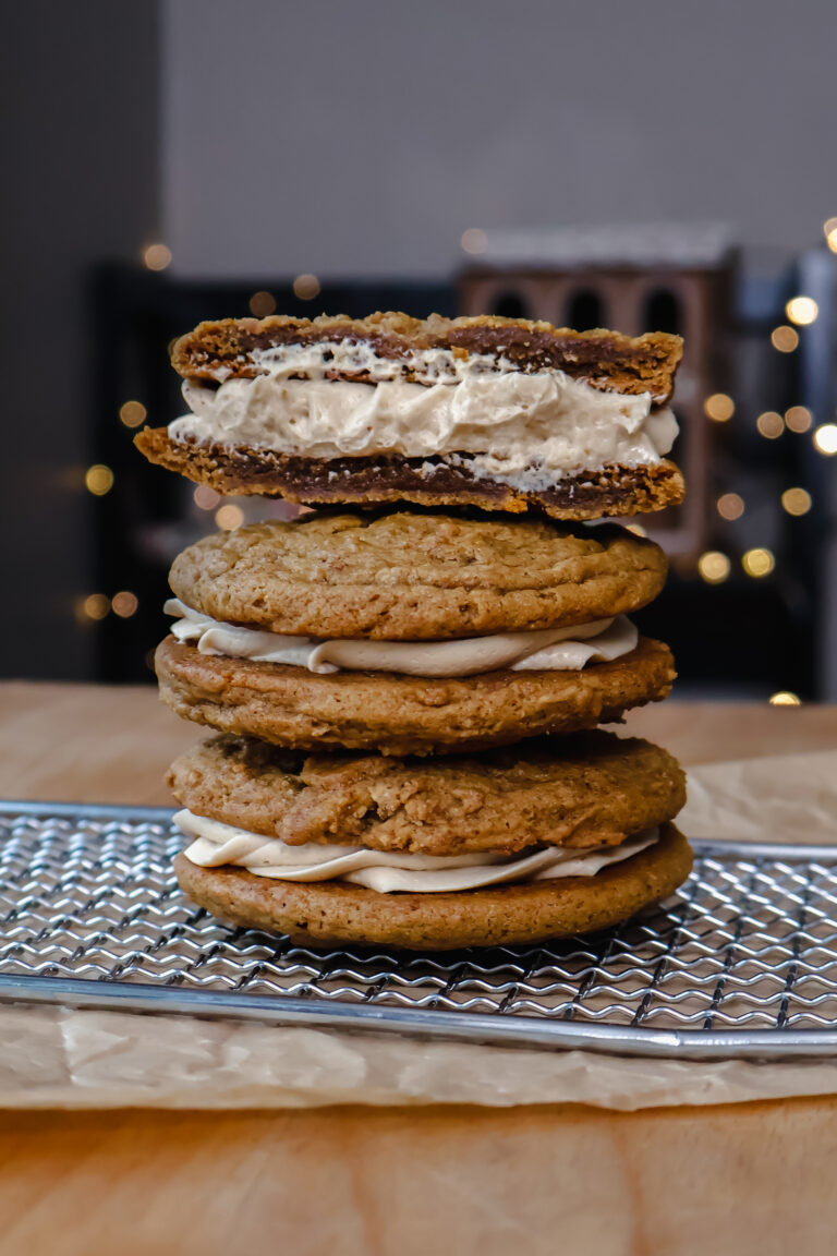 Gingerbread Latte Cookie Sandwiches
