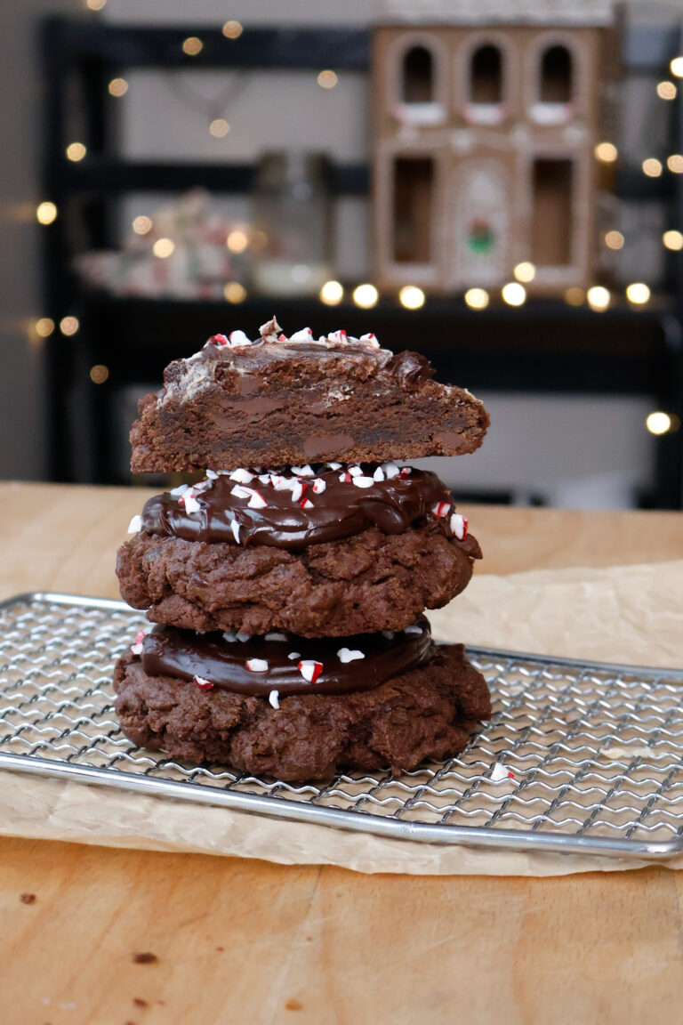 Triple Chocolate Peppermint Cookies