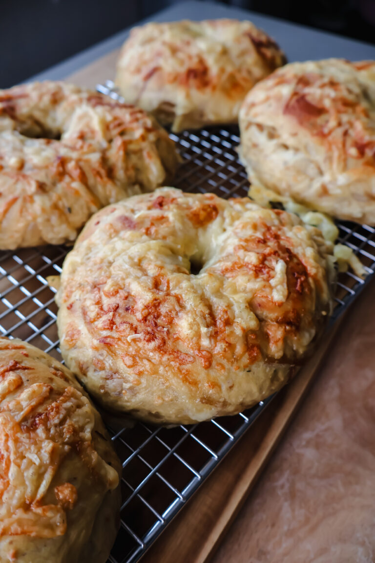 French Onion Bagels