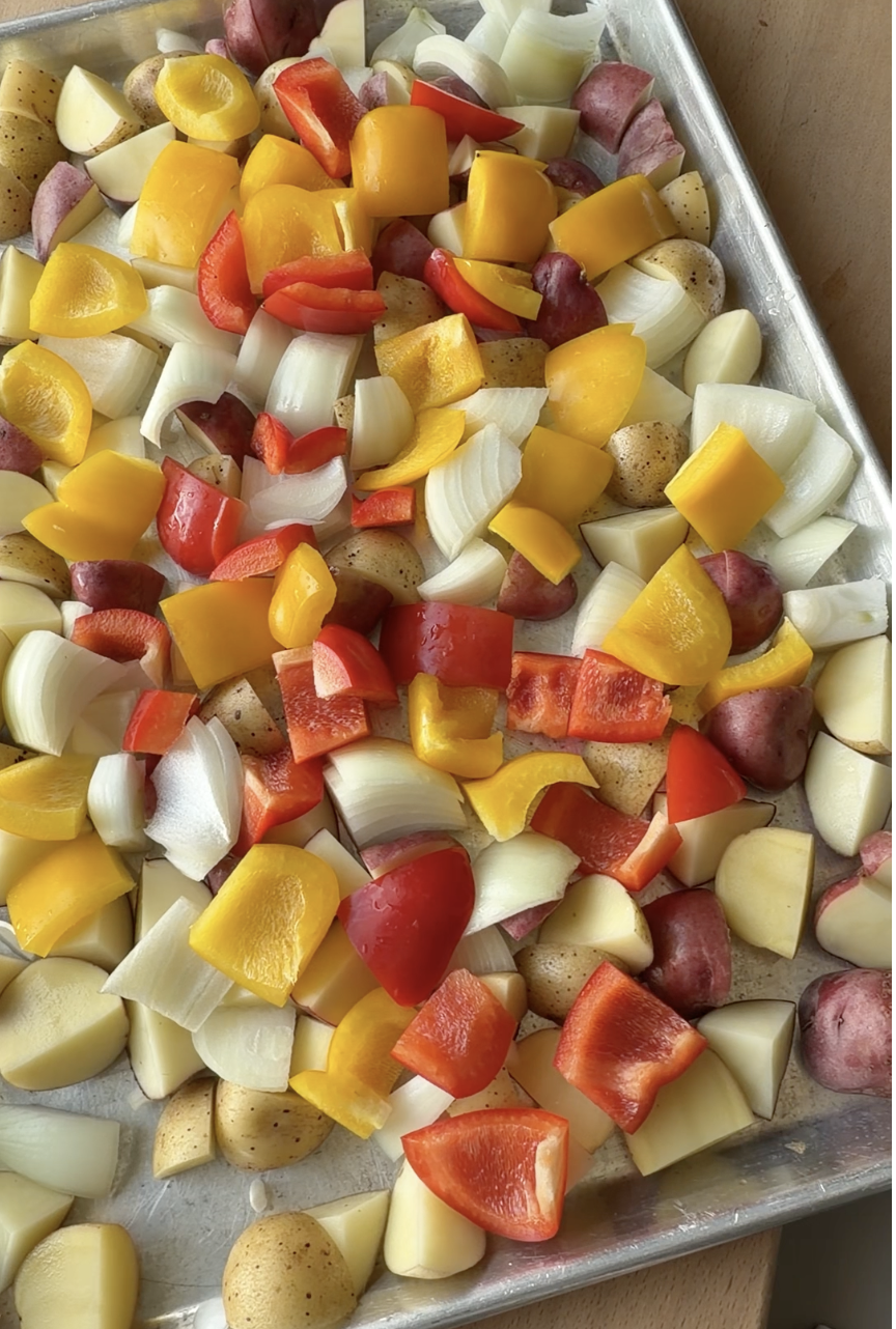 Sheet Pan Sausage and Potatoes