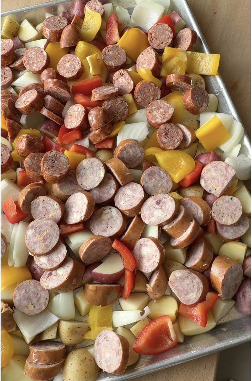 Sheet Pan Sausage and Potatoes