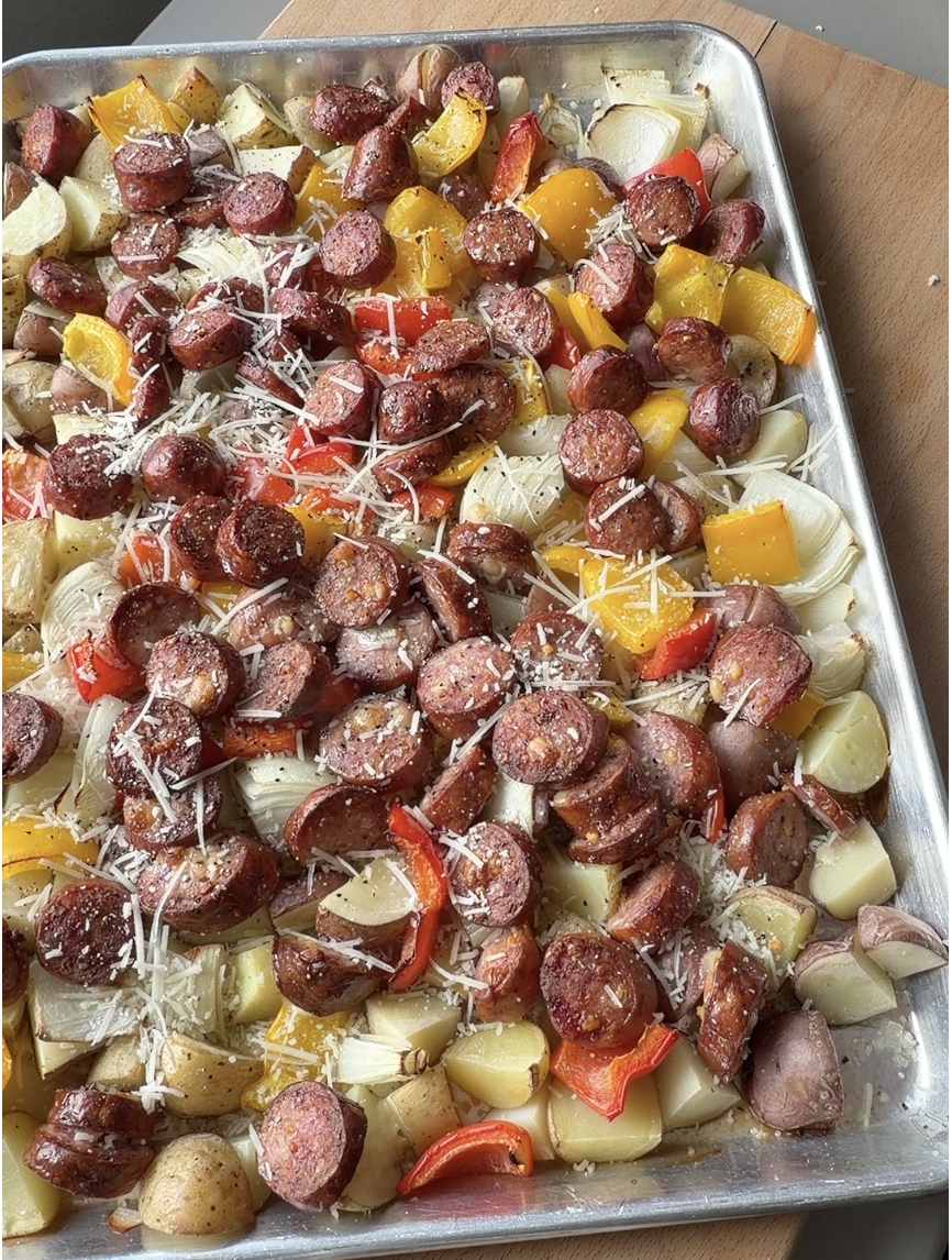Sheet Pan Sausage and Potatoes