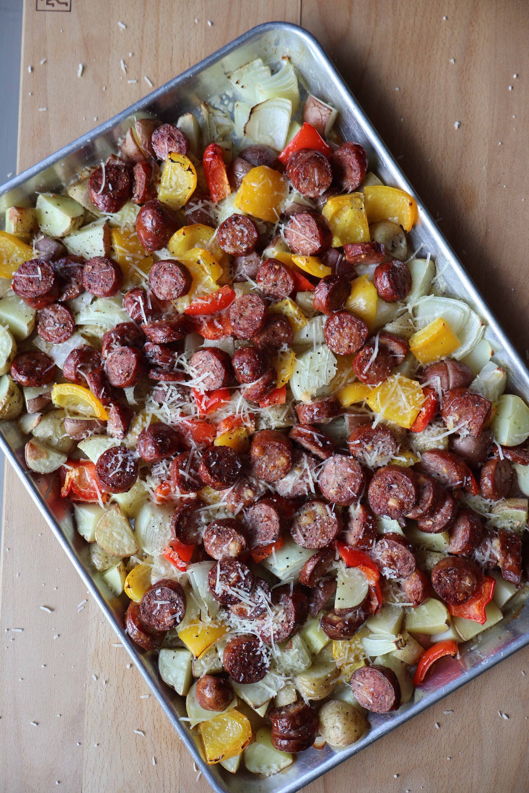 Sheet Pan Sausage and Potatoes