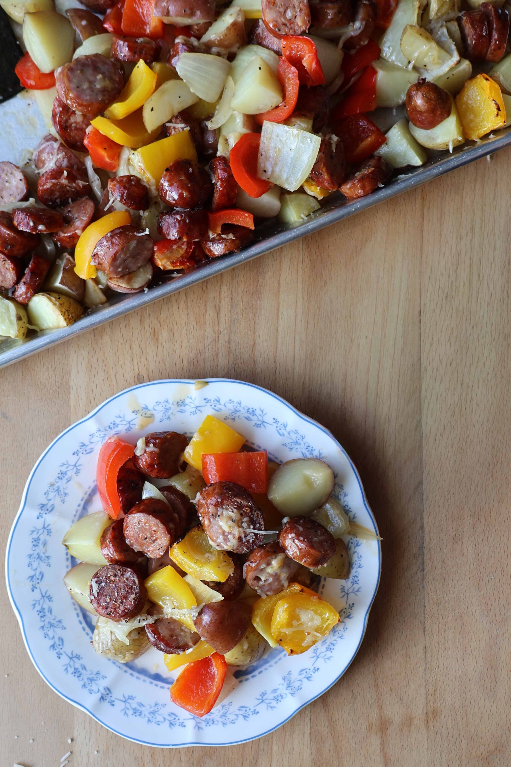 Sheet Pan Sausage and Potatoes