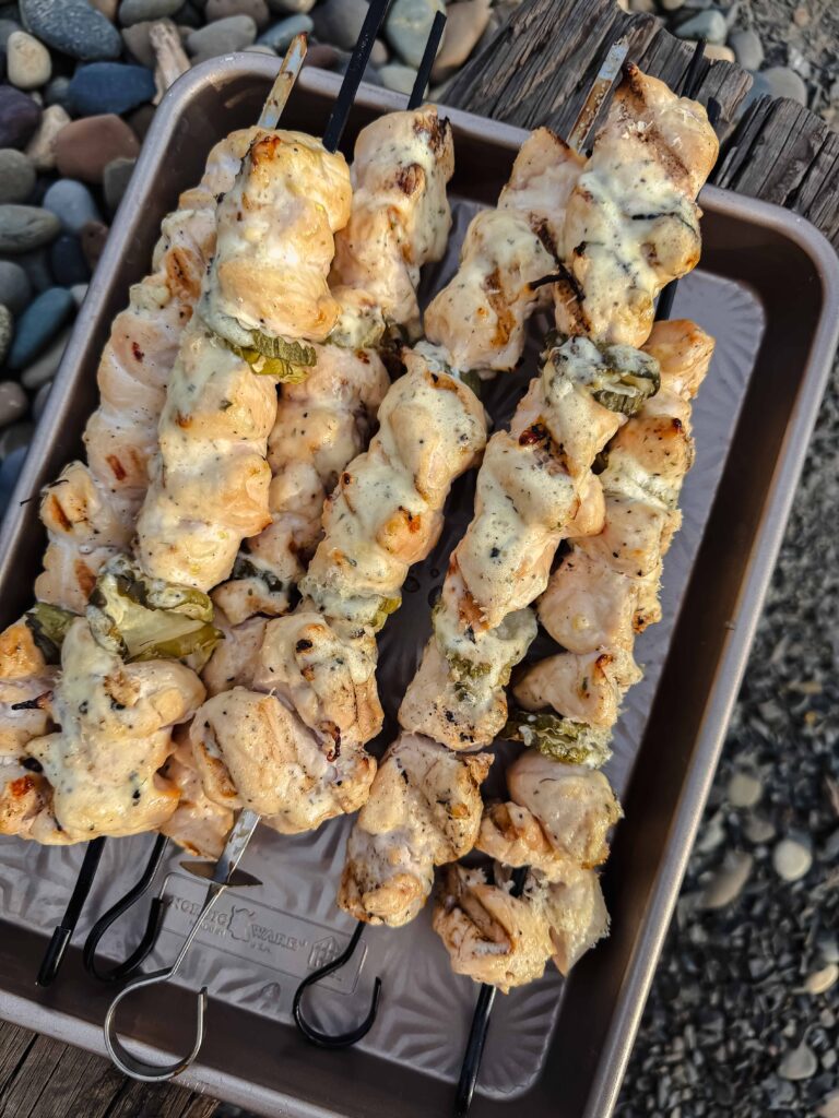 Dill Pickle Chicken Skewers